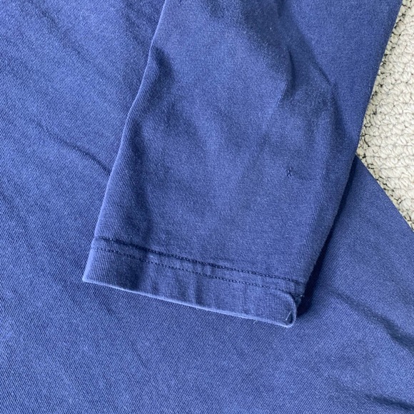 Adidas Mens Hoodie Sweatshirt Blue Long Sleeves Pullover Embroidered Swoosh - Picture 4 of 12